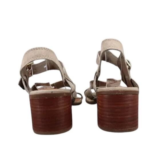 Steve Madden Shoe Women 8.5 Sandal Fashion Block Heel Buckle Strap Leather Rayme - Picture 6 of 12